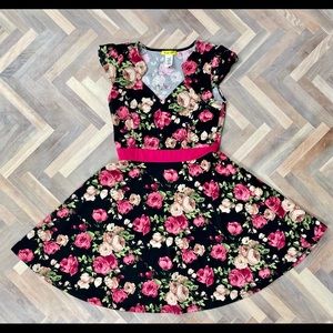 Yellow Star floral dress (from ModCloth)